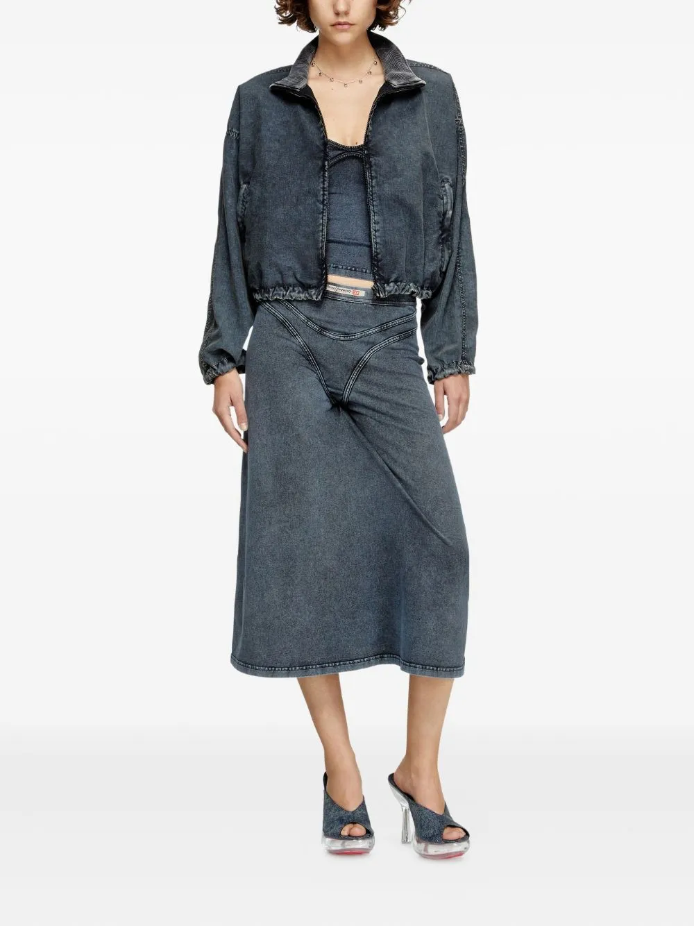 DIESEL G-LEAM-R1 CROPPED DENIM JACKET sold by Lord & Taylor product image thumbnail 5