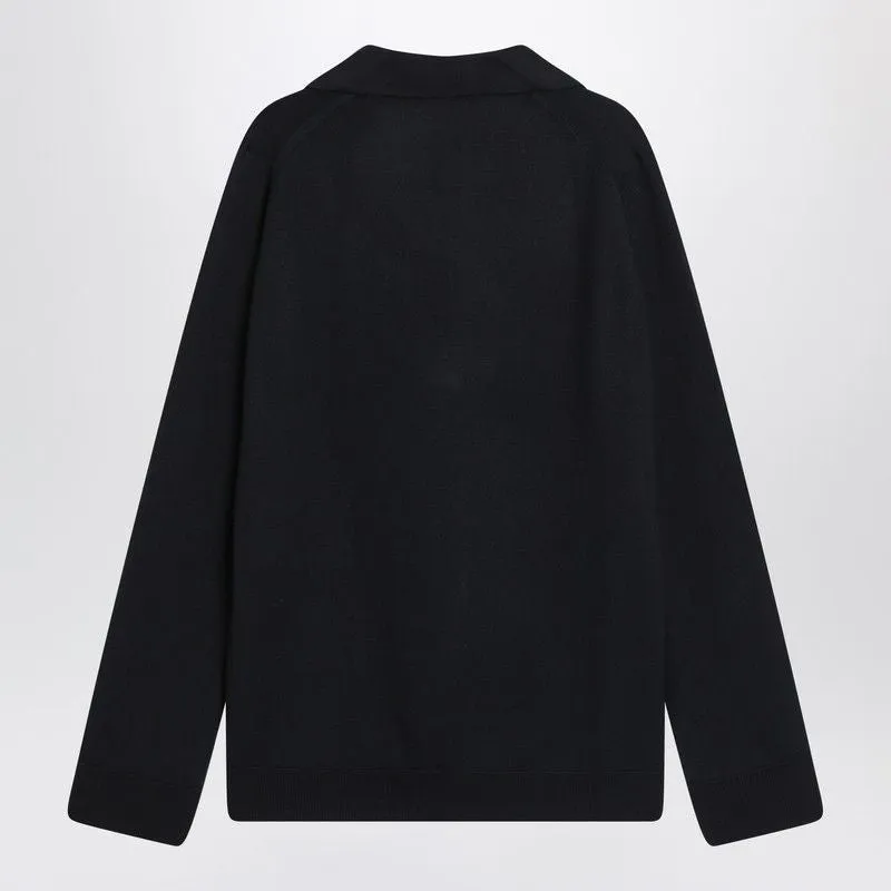 NAVY BLUE WOOL SWEATER sold by Lord & Taylor product image thumbnail 2
