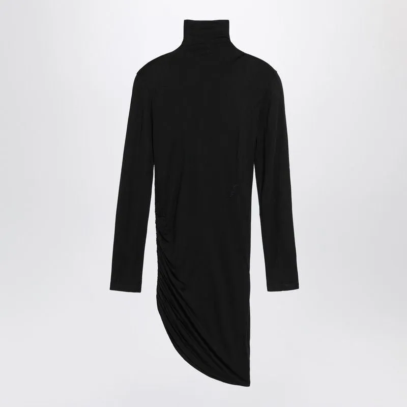 BLACK DRAPED SPALLINA DRESS sold by Lord & Taylor