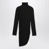 BLACK DRAPED SPALLINA DRESS sold by Lord & Taylor