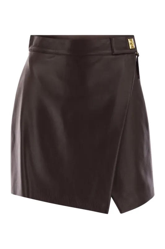 MINI SKIRT IN NAPPA LEATHER sold by Lord & Taylor