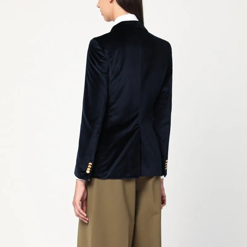 BLUE VELVET DOUBLE-BREASTED JACKET sold by Lord & Taylor product image thumbnail 2