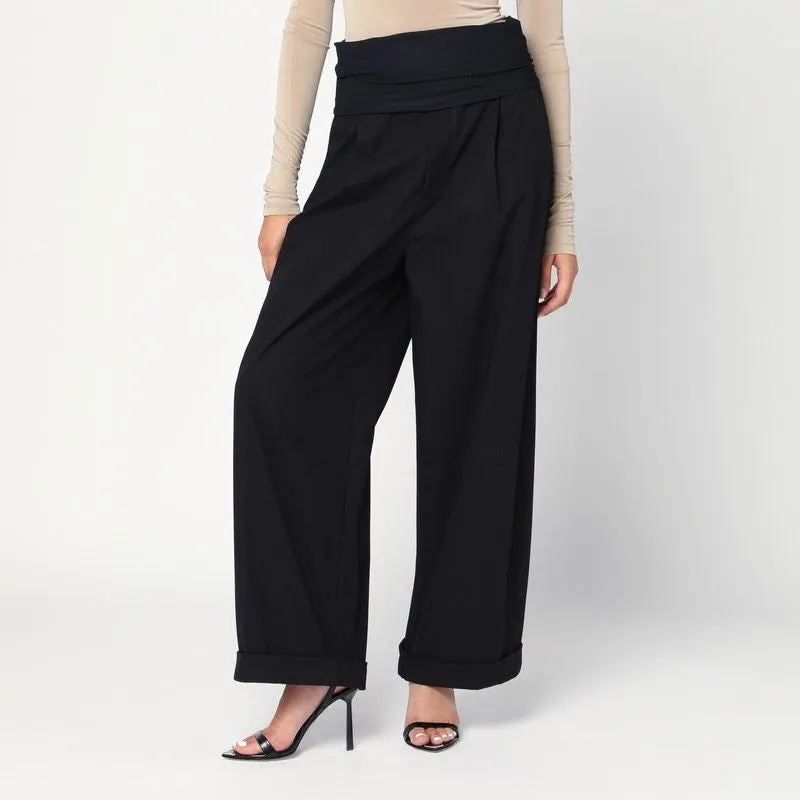 WENDY BLACK TROUSERS WITH ELASTIC WAIST sold by Lord & Taylor