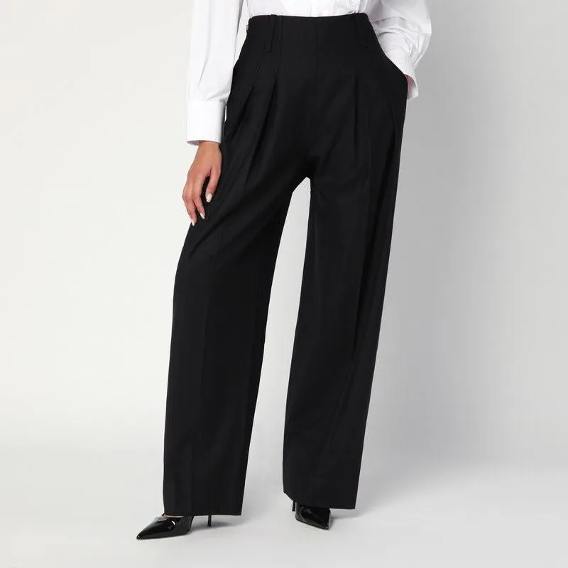 WIDE BLACK TROUSERS IN WOOL BLEND sold by Lord & Taylor