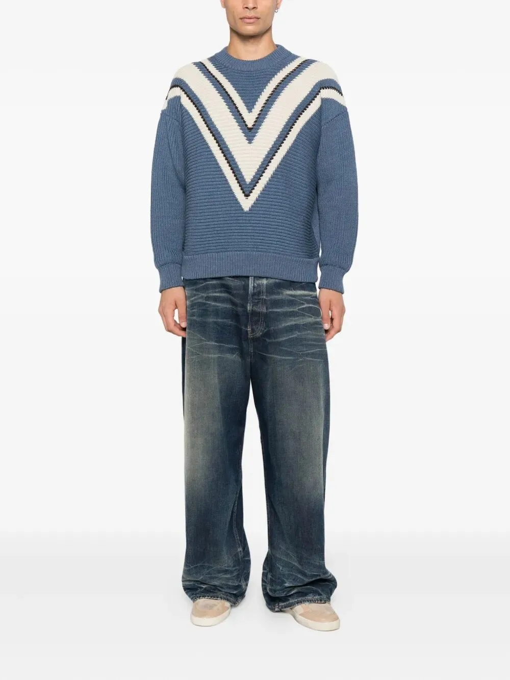 JACQUARD WOOL SWEATER WITH CREAM-COLORED PATTERN sold by Lord & Taylor product image thumbnail 2