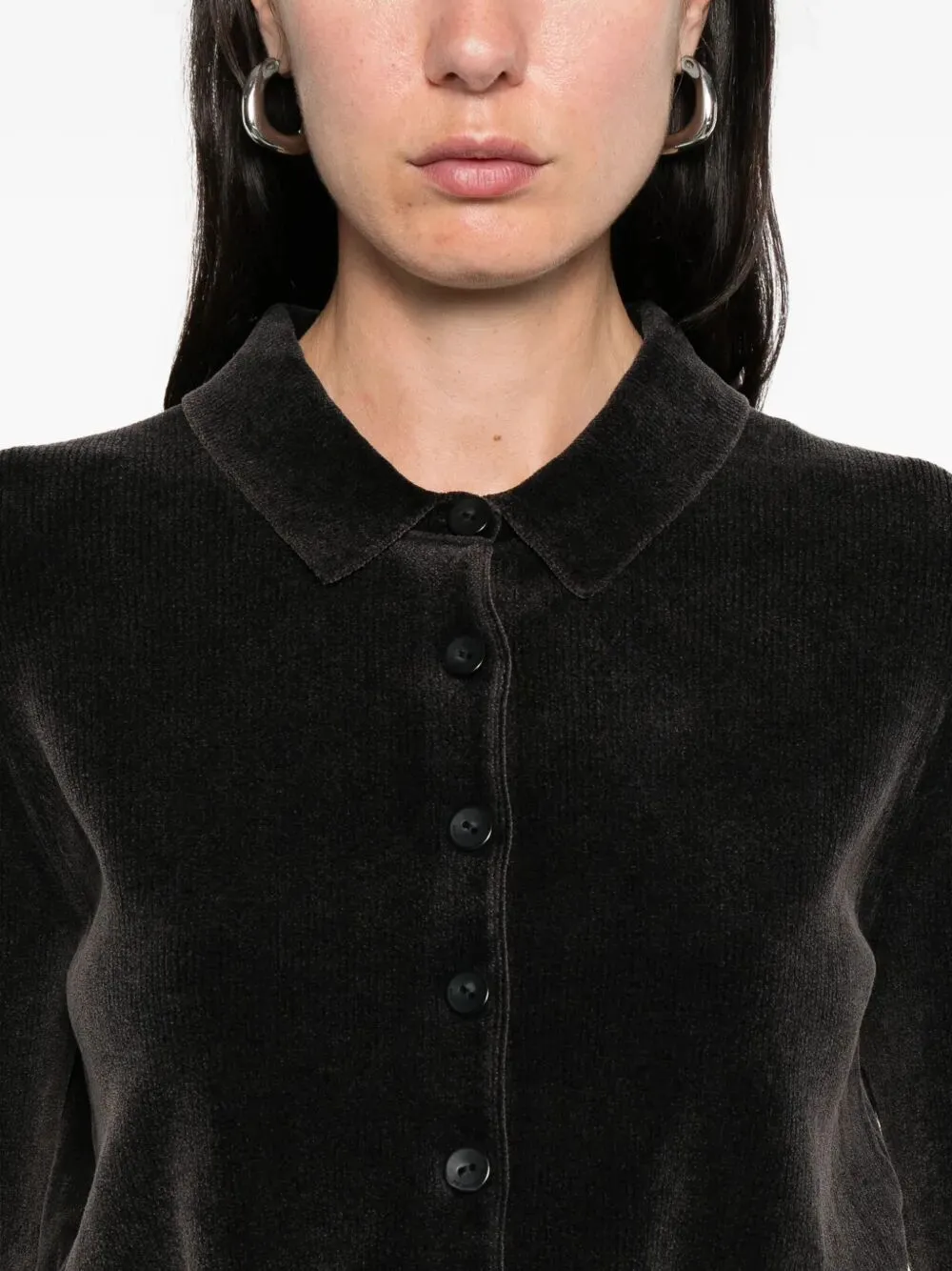 BUTTON-UP CARDIGAN WITH COLLAR sold by Lord & Taylor product image thumbnail 3