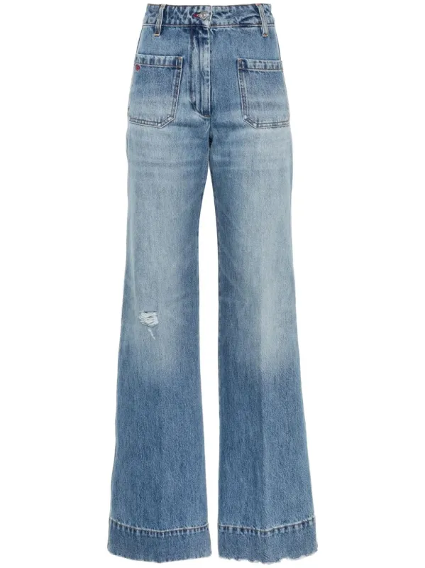 ALINA WIDE-LEG JEANS sold by Lord & Taylor