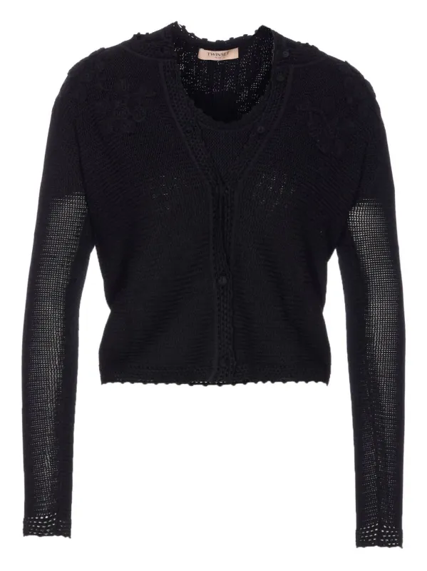 FLORAL EMBROIDERY KNIT SWEATER sold by Lord & Taylor