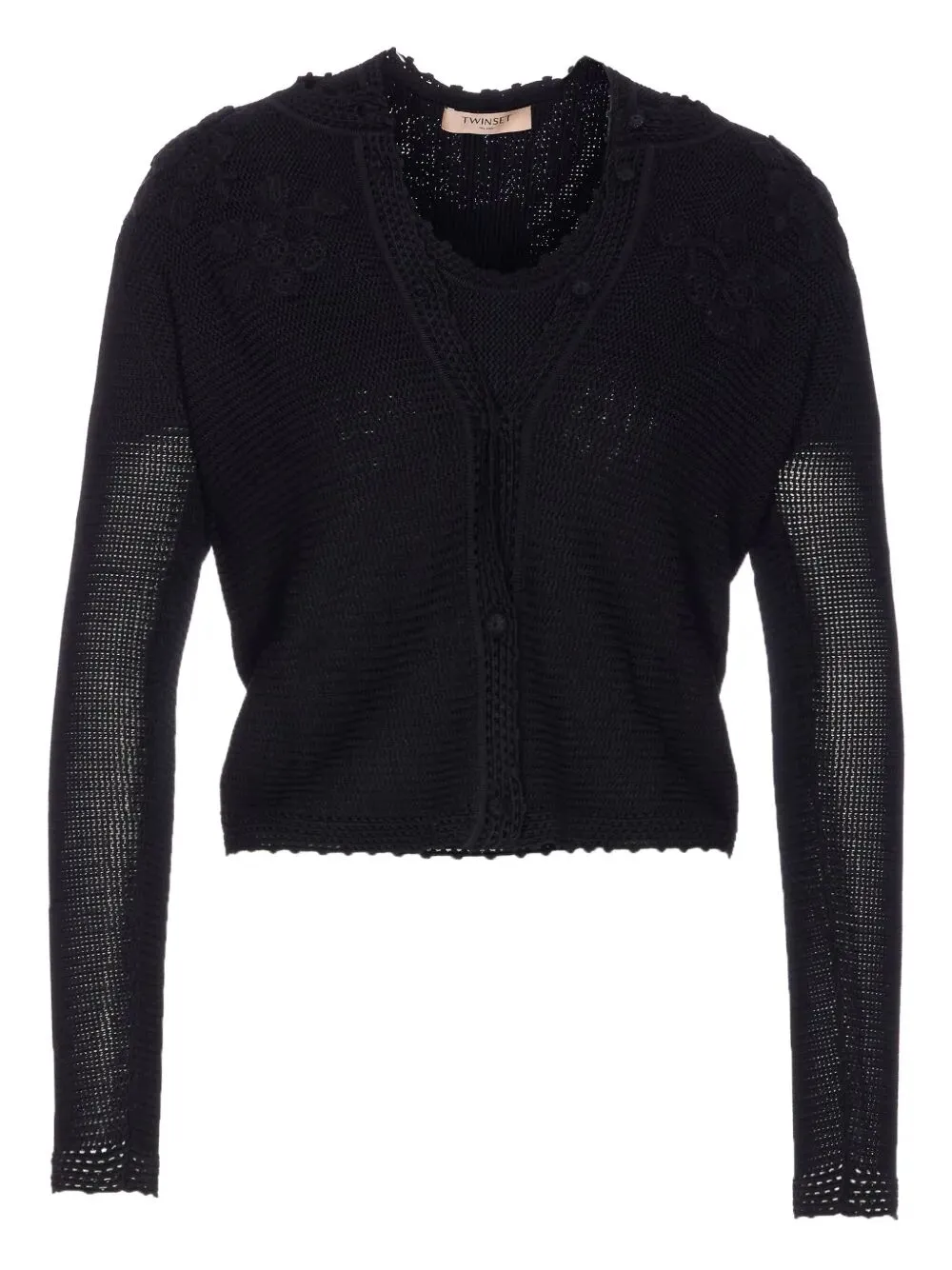 FLORAL EMBROIDERY KNIT SWEATER sold by Lord & Taylor