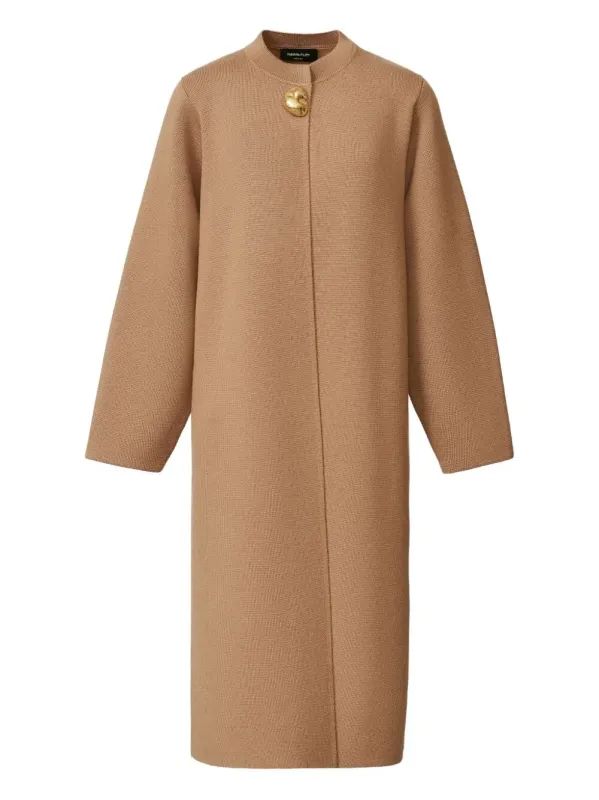 KNITTED COAT WITH BUTTON DETAILS made by Fabiana Filippi