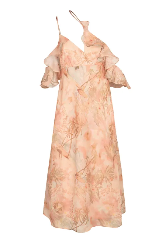 ILLUMINATE FLUTTER PRINTED DRESS sold by Lord & Taylor