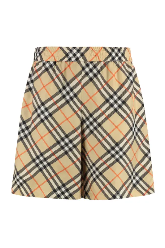 CHECK MOTIF BERMUDA SHORTS sold by Lord & Taylor