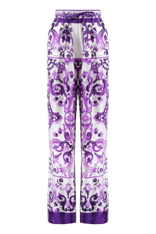 PRINTED TWILL TROUSERS sold by Lord & Taylor