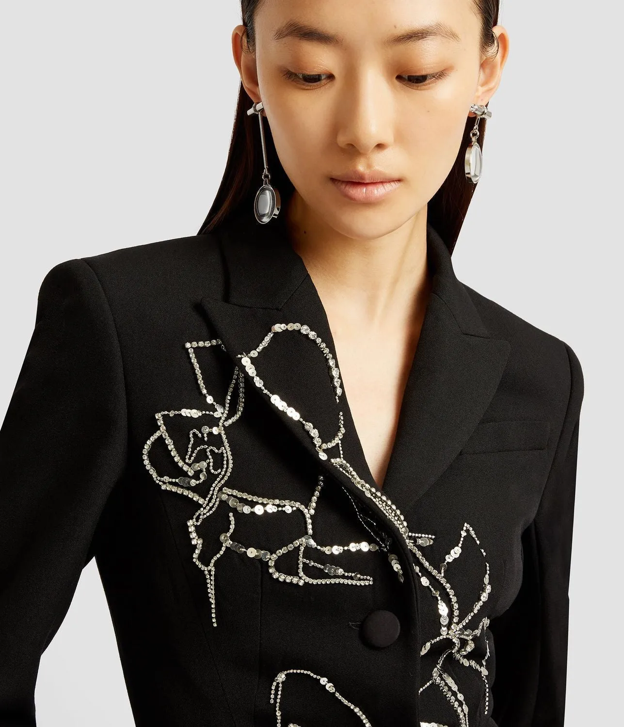 BLAZER STRASS NEGRO sold by Lord & Taylor product image thumbnail 4