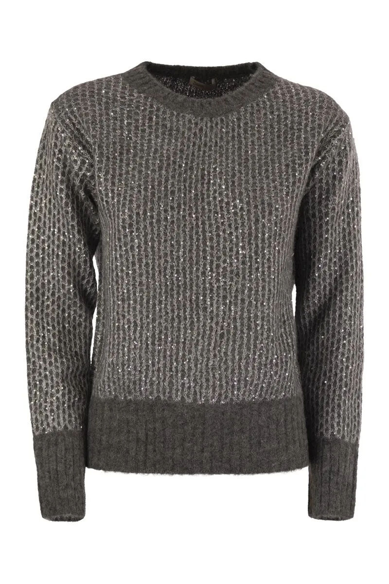 ALPACA AND WOOL CREWNECK SWEATER sold by Lord & Taylor