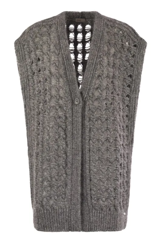 LONG SLEEVELESS CARDIGAN sold by Lord & Taylor