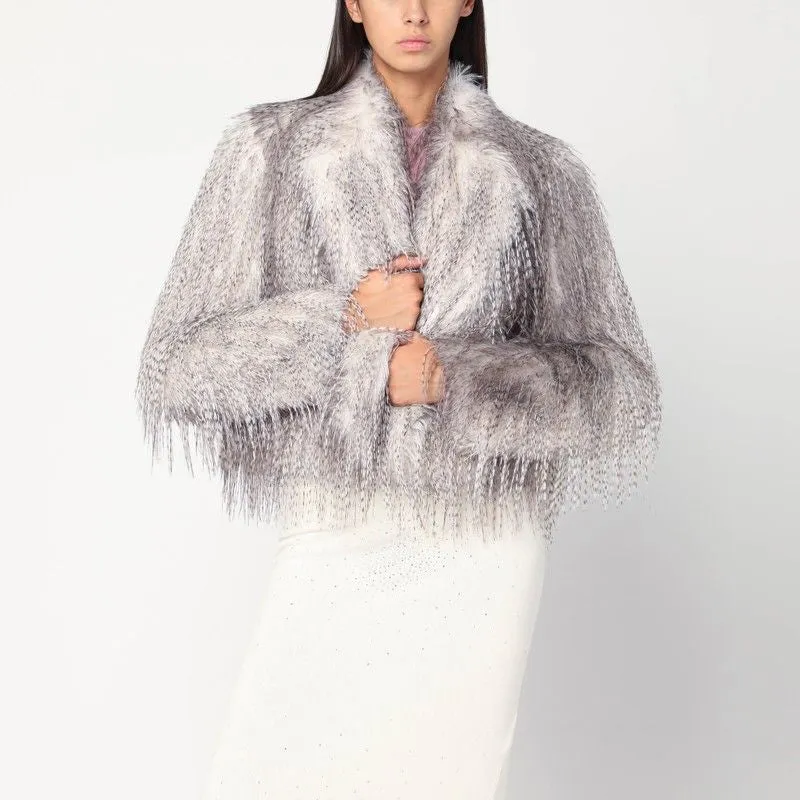 SHORT GRAY ECO FUR sold by Lord & Taylor