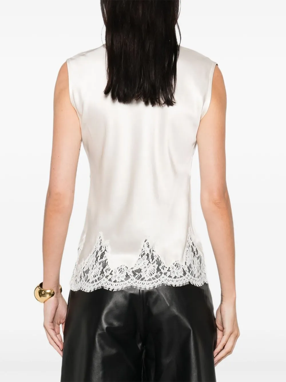 BEIGE SILK NYLON TOP sold by Lord & Taylor product image thumbnail 5