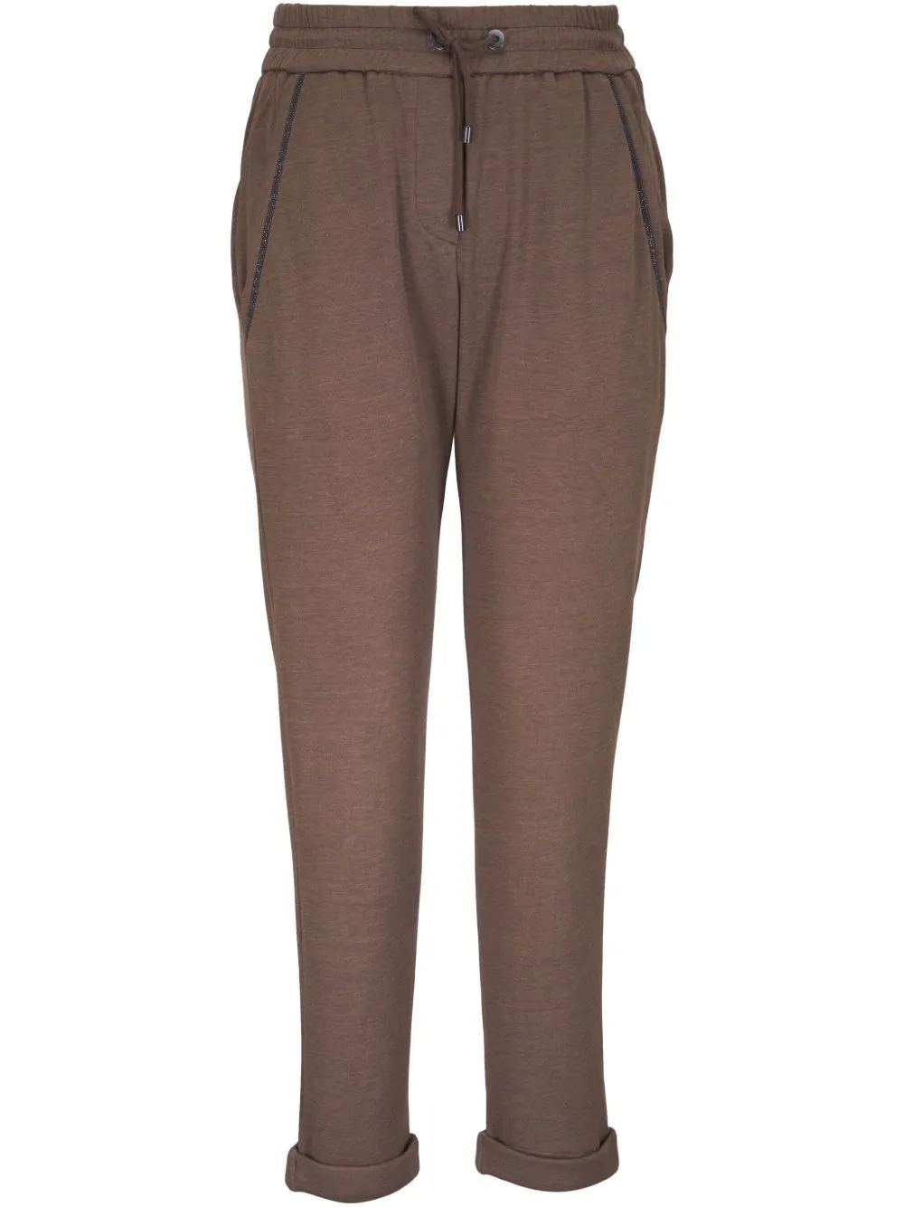 CHOCOLATE TONE COTTON SILK TROUSERS sold by Lord & Taylor product image thumbnail 3