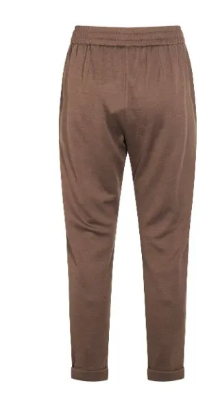 CHOCOLATE TONE COTTON SILK TROUSERS sold by Lord & Taylor product image thumbnail 2