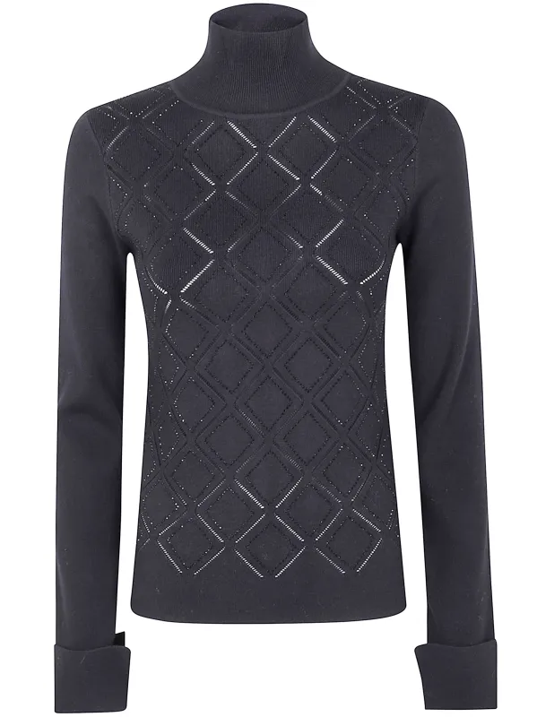 VISCOSE HIGH NECK SWEATER sold by Lord & Taylor