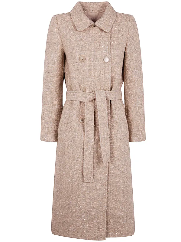 BOUCLE COAT WITH BELT sold by Lord & Taylor