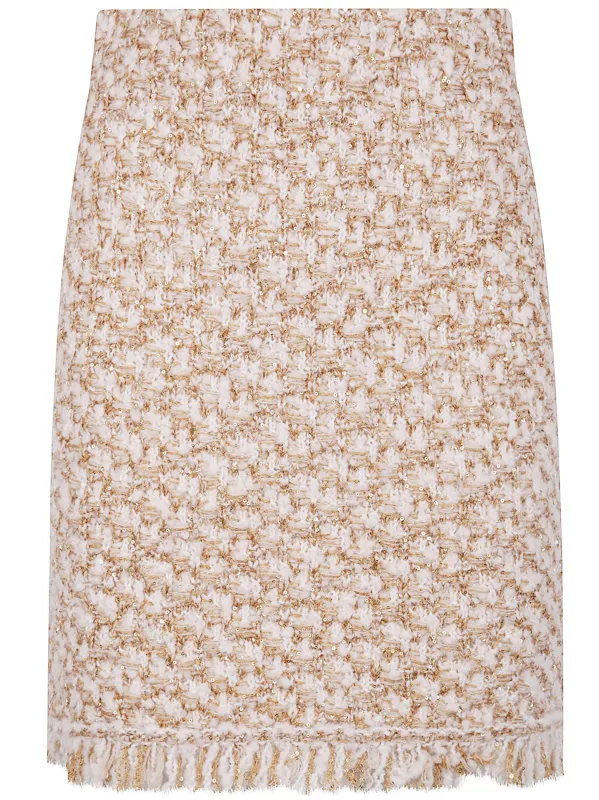 BICOLOR TWEED BOUCLE MINI SKIRT sold by Lord & Taylor