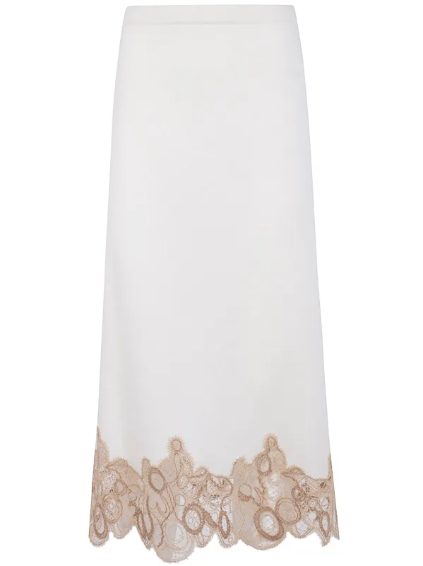 PENCIL SKIRT WITH LACE BAND sold by Lord & Taylor