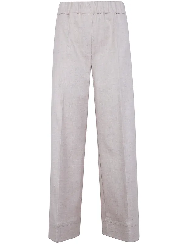 SOFT FLANEL WIDE LEG SHORT TROUSERS sold by Lord & Taylor