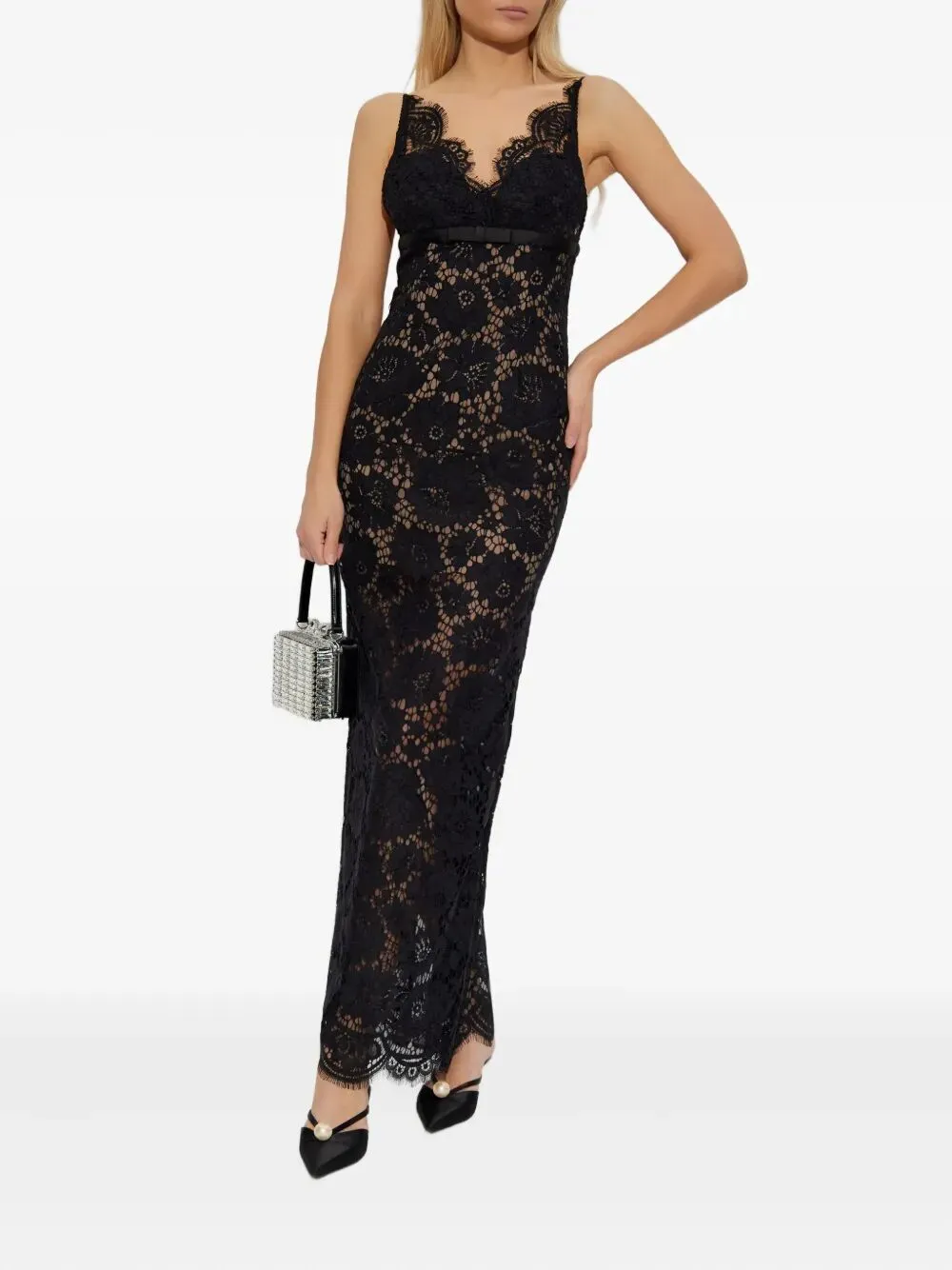 FLORAL LACE MAXI DRESS sold by Lord & Taylor product image thumbnail 5