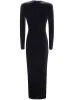 VELVET EMBELLISHED MIDI DRESS sold by Lord & Taylor