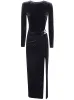VELVET EMBELLISHED MIDI DRESS sold by Lord & Taylor