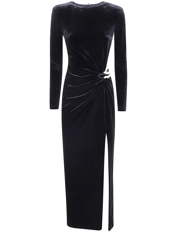 VELVET EMBELLISHED MIDI DRESS sold by Lord & Taylor