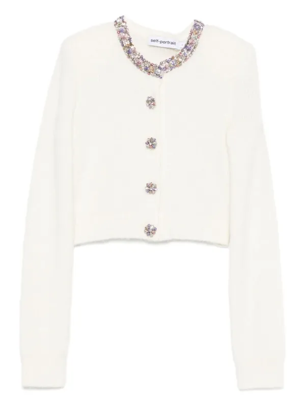 JEWEL-EMBELLISHED BEIGE SWEATER sold by Lord & Taylor