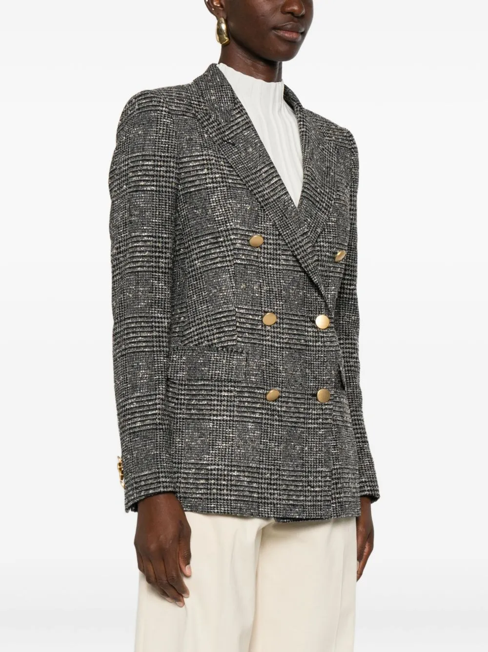 WOOL BLEND DOUBLE-BREASTED JACKET sold by Lord & Taylor product image thumbnail 3