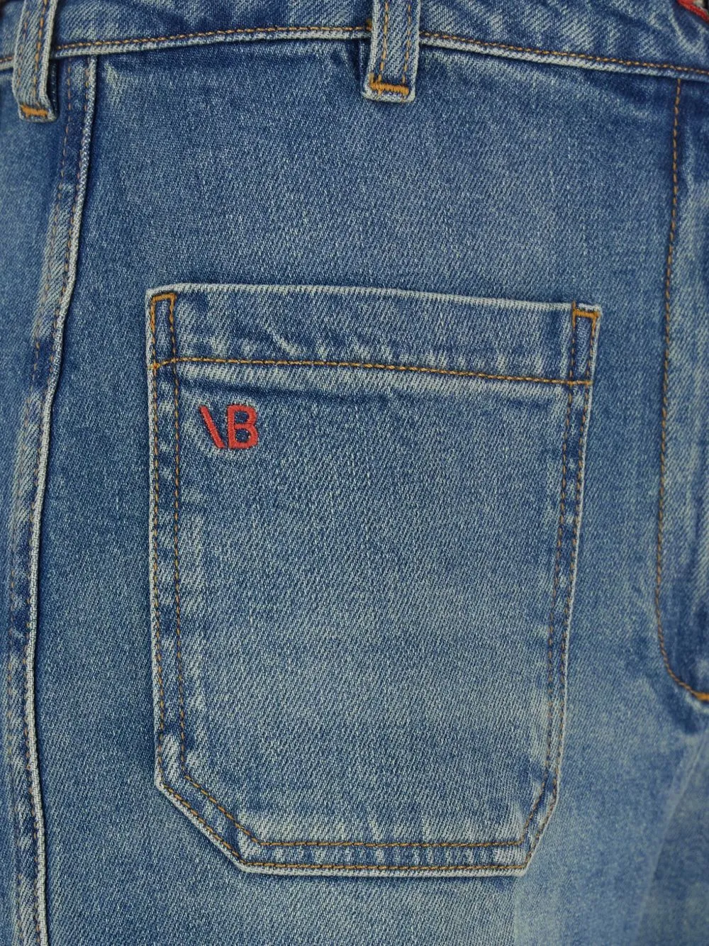 CLEAR BLUE FLARED HEM JEANS sold by Lord & Taylor product image thumbnail 3