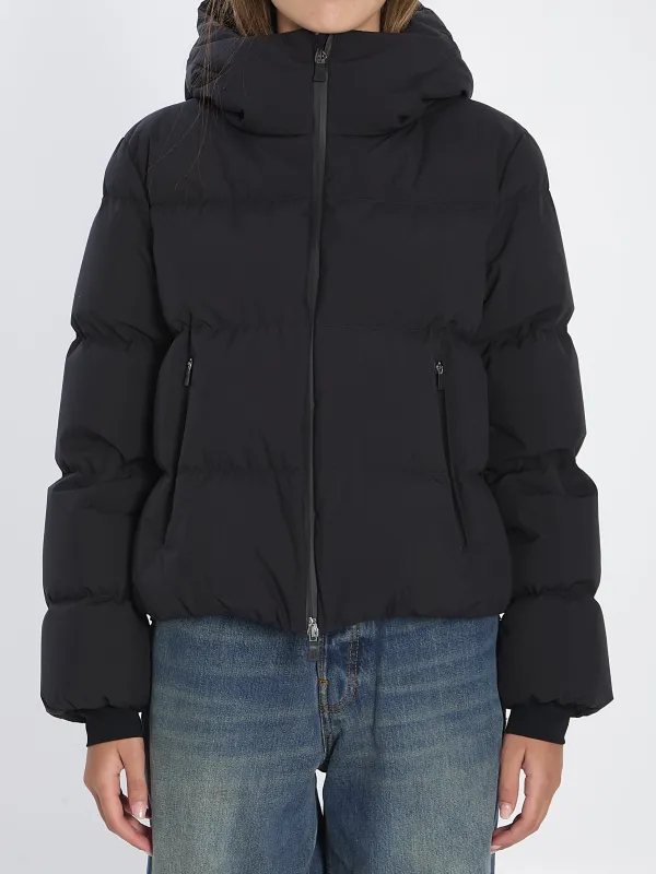 DOUBLE-LAYER DOWN JACKET WITH HOOD sold by Lord & Taylor