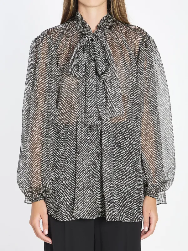 SILK CHIFFON BLOUSE sold by Lord & Taylor