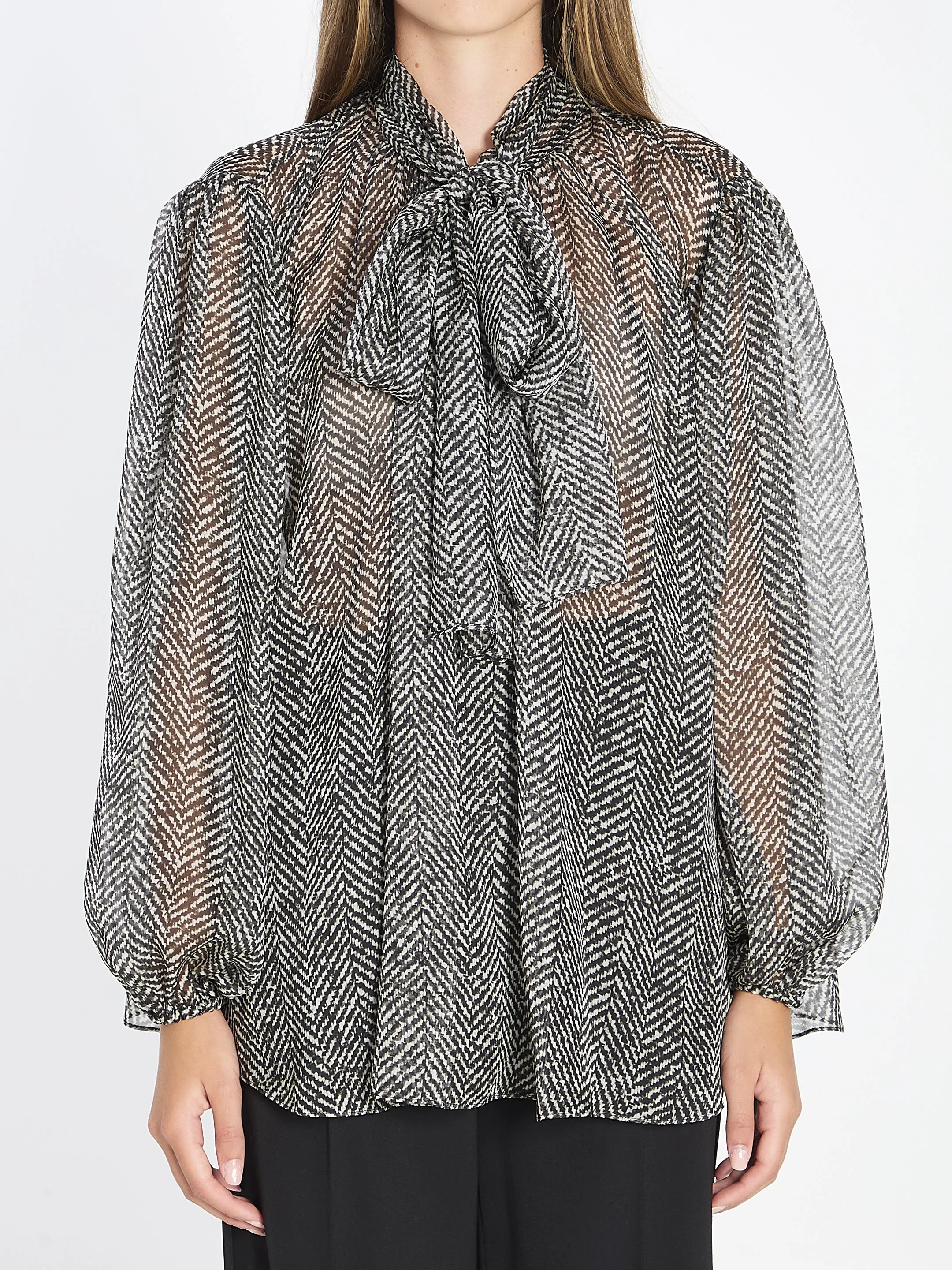 SILK CHIFFON BLOUSE sold by Lord & Taylor