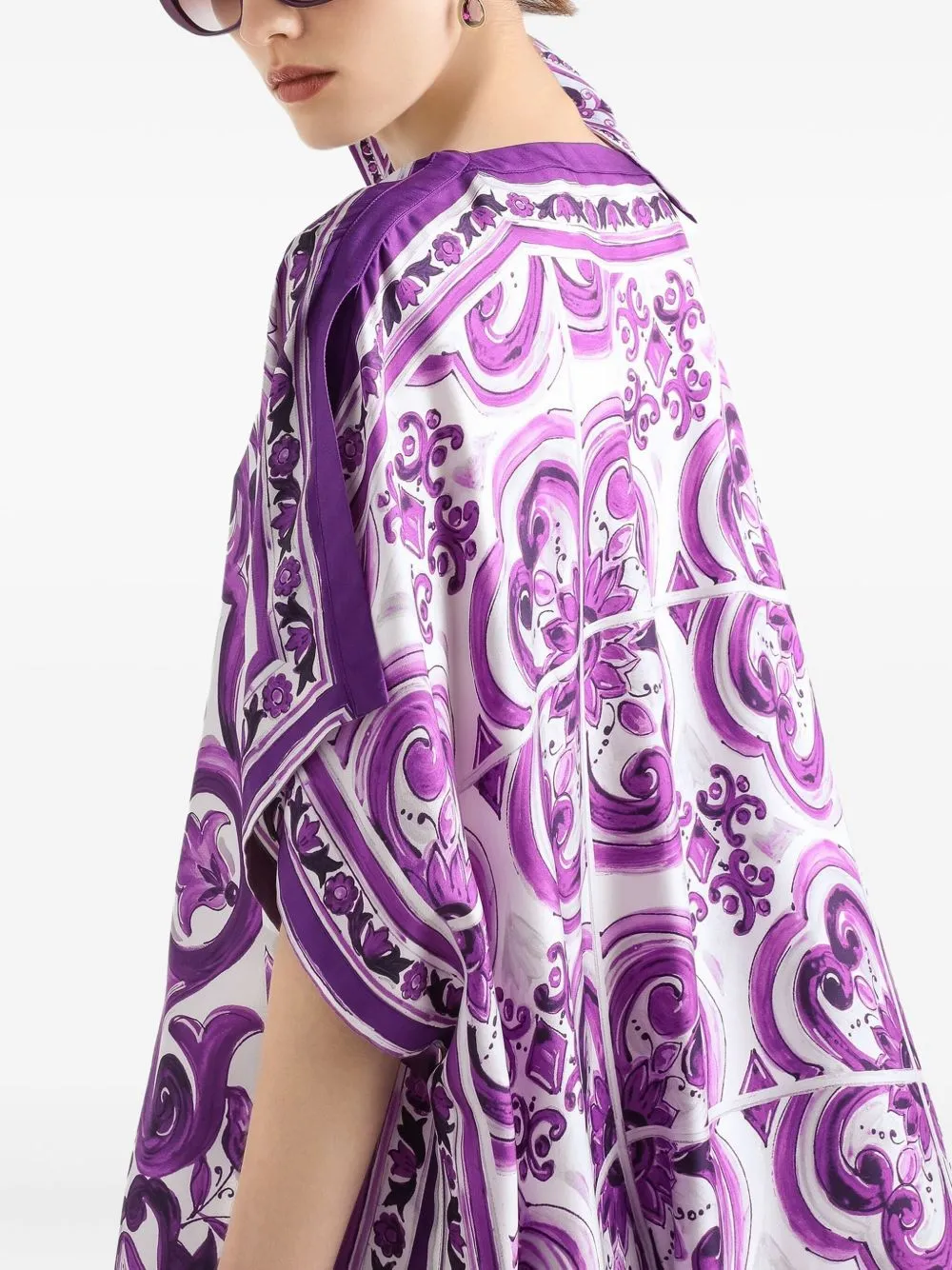 PRINTED SILK TWILL KAFTAN sold by Lord & Taylor product image thumbnail 3