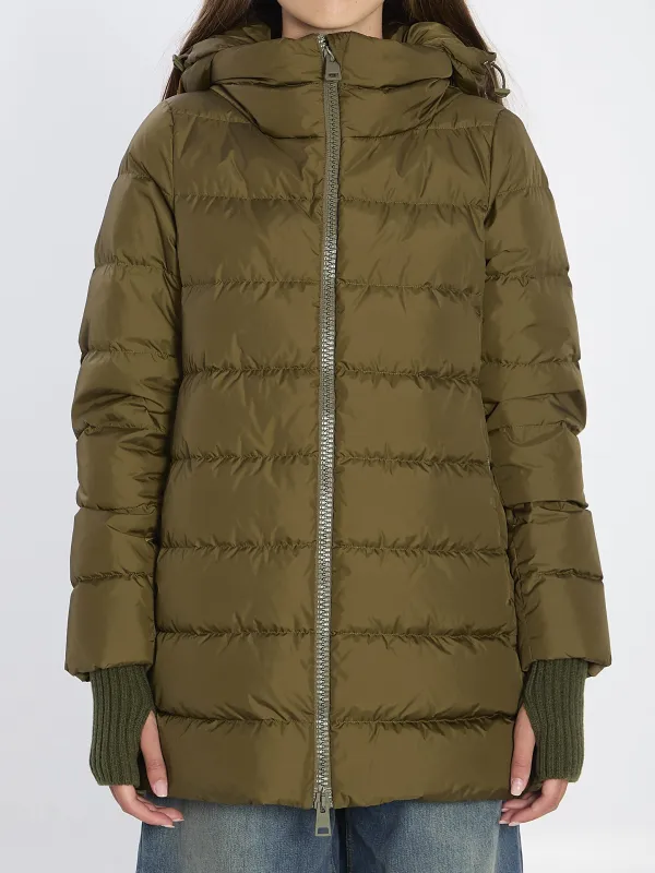 A-SHAPE PUFFER JACKET sold by Lord & Taylor