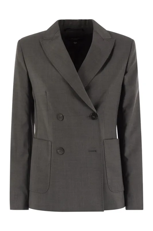 ORNATI - DOUBLE-BREASTED BLAZER IN WOOL CANVAS sold by Lord & Taylor