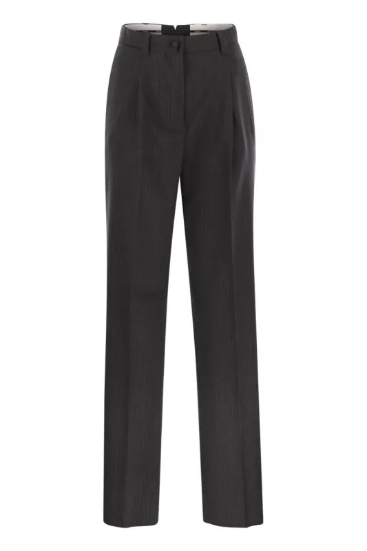 SALSA - STRAIGHT-LEG TROUSERS IN VIRGIN WOOL sold by Lord & Taylor