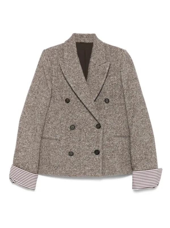 DOUBLE-BREASTED WOOL SHORT COAT sold by Lord & Taylor
