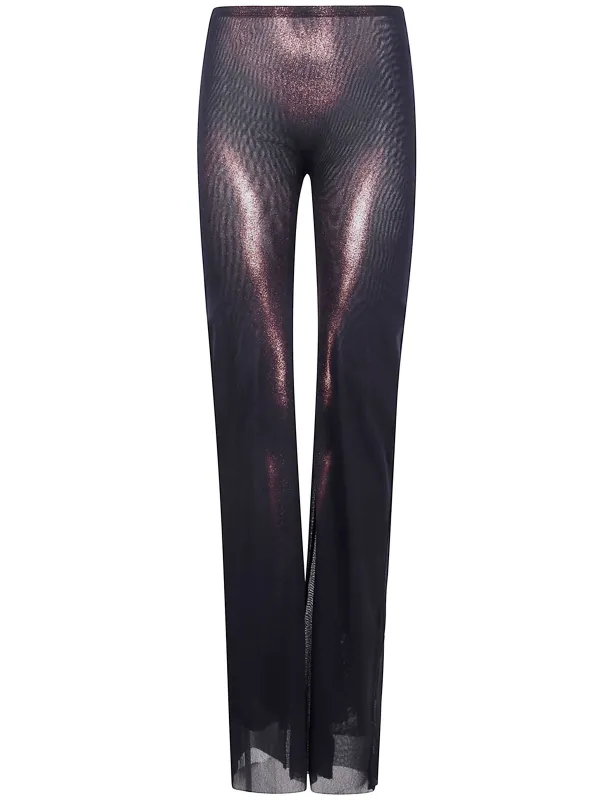 MESH STRAIGHT TROUSER PRINTED "BODY DUST" sold by Lord & Taylor