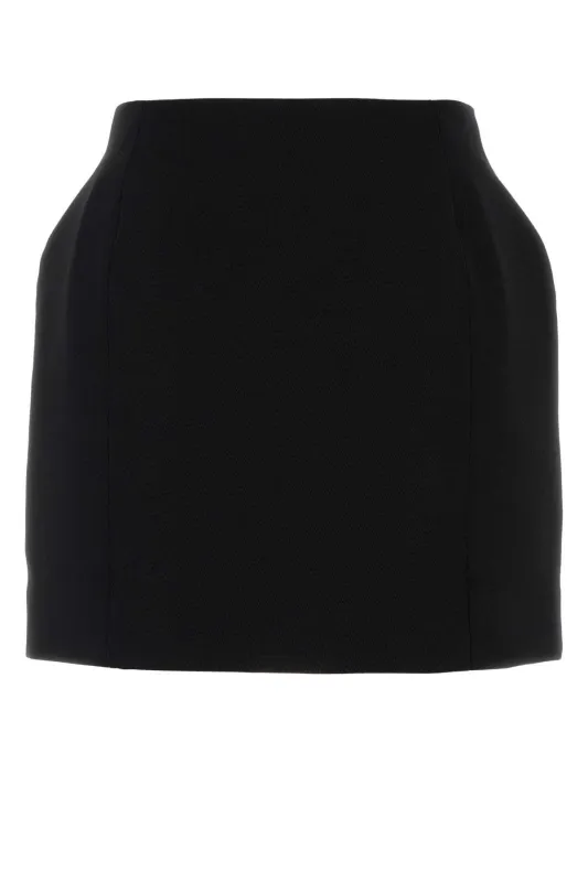 BLACK WOOL MINI SKIRT sold by Lord & Taylor