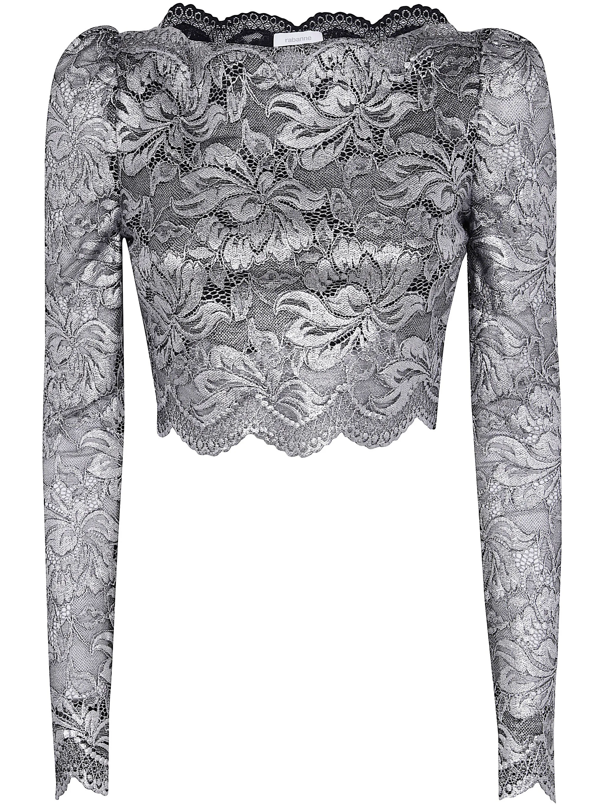 CROPPED LONG SLEEVES LACE TOP sold by Lord & Taylor
