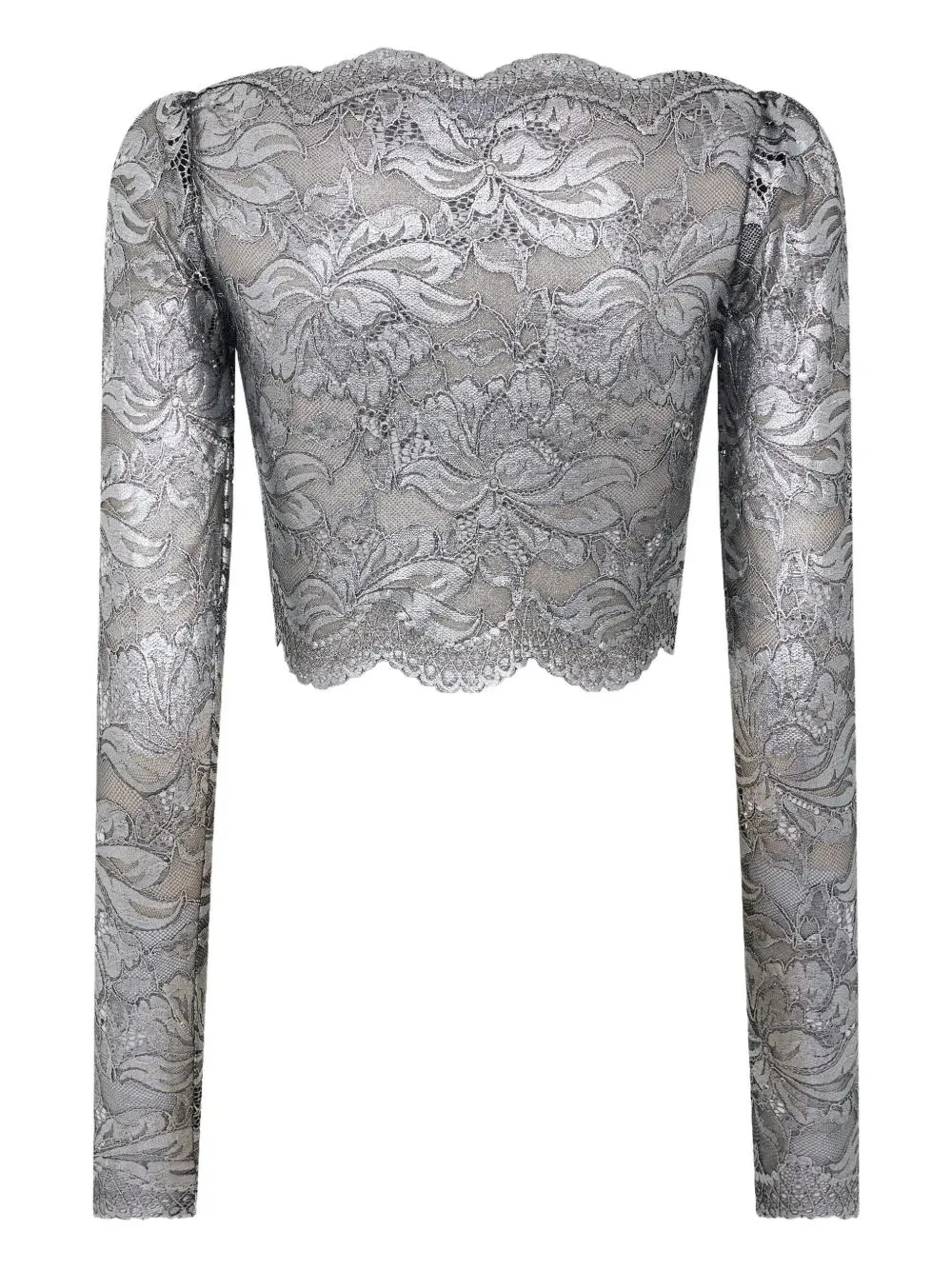 CROPPED LONG SLEEVES LACE TOP sold by Lord & Taylor product image thumbnail 5