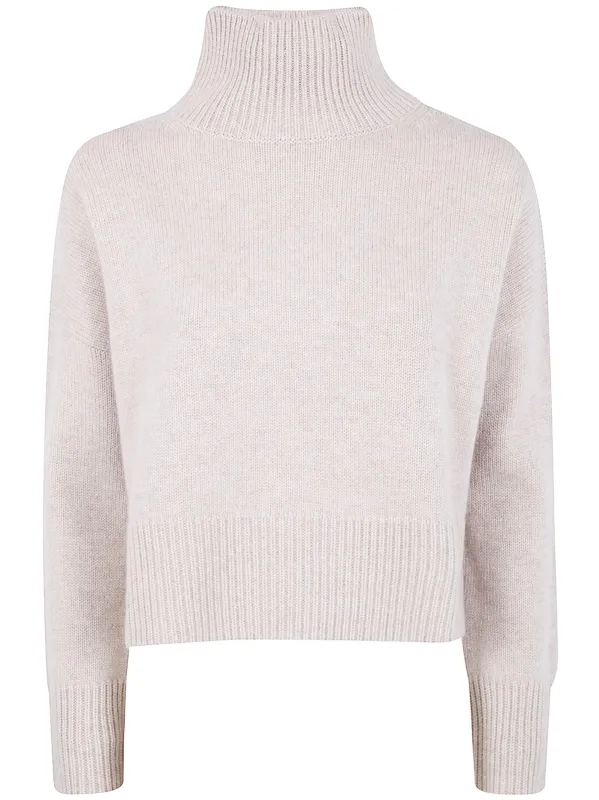 "ULLA CROP" CROPPED TURTLE NECK SWEATER sold by Lord & Taylor