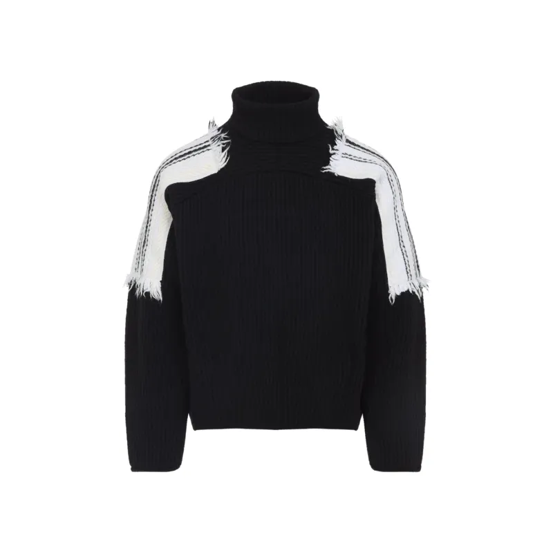 JACQUARD STRIPE TURTLE NECK sold by Lord & Taylor